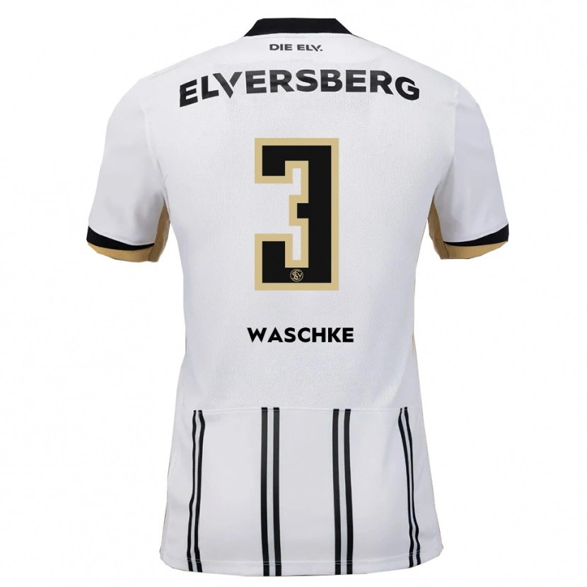 Danxen Herren Finn Waschke #3 Weiß Schwarz Heimtrikot Trikot 2025/26 T-Shirt Schweiz