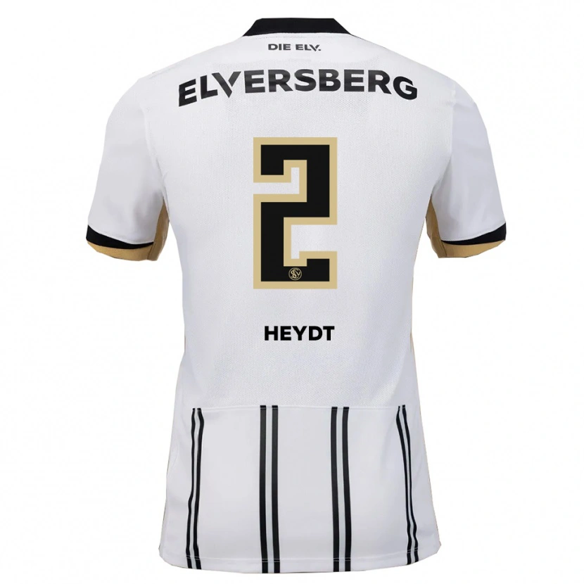 Danxen Herren Robin Heydt #2 Weiß Schwarz Heimtrikot Trikot 2025/26 T-Shirt Schweiz