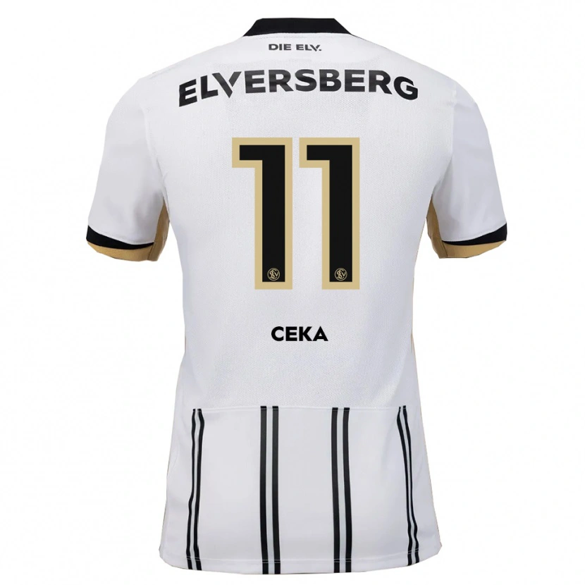 Danxen Herren Jason Ceka #11 Weiß Schwarz Heimtrikot Trikot 2025/26 T-Shirt Schweiz