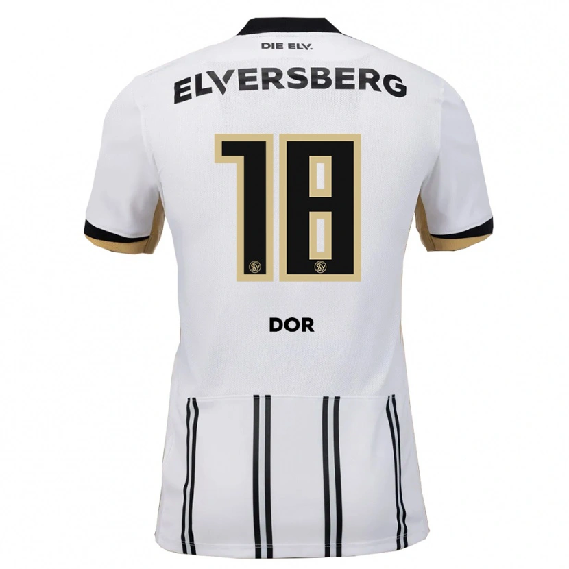 Danxen Herren Jibril Dor #18 Weiß Schwarz Heimtrikot Trikot 2025/26 T-Shirt Schweiz