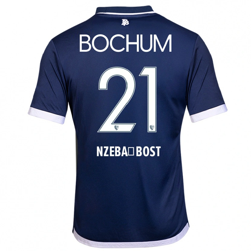 Danxen Herren Jan Nzeba-Bost #21 Marineblau Weiß Heimtrikot Trikot 2025/26 T-Shirt Schweiz