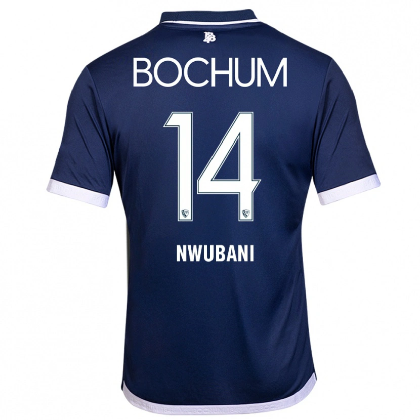Danxen Herren Keleb Nwubani #14 Marineblau Weiß Heimtrikot Trikot 2025/26 T-Shirt Schweiz