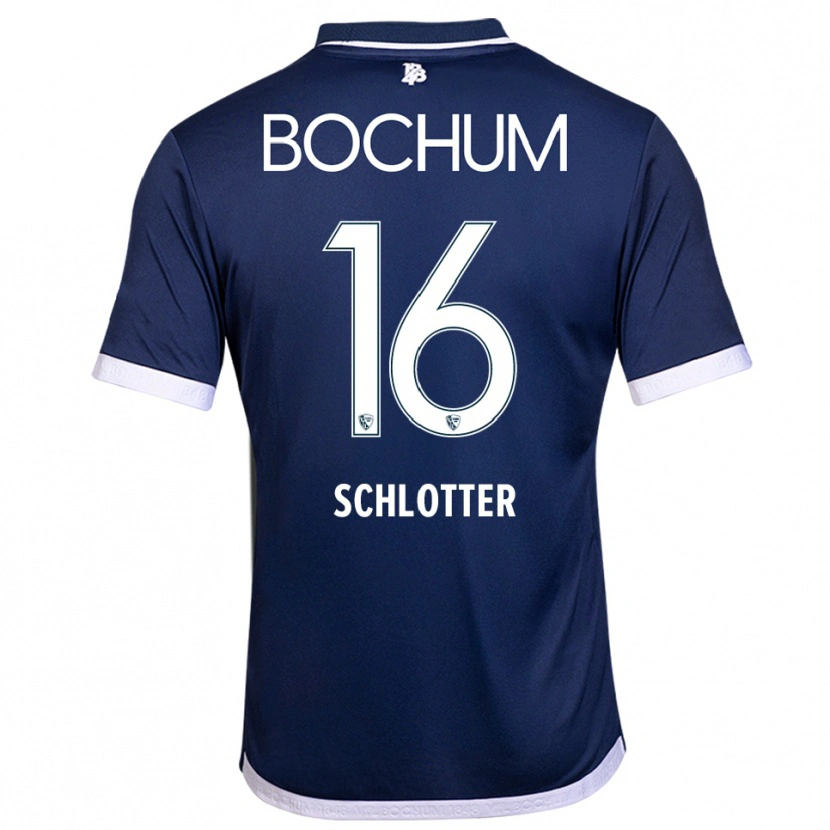 Danxen Herren Joel Schlotter #16 Marineblau Weiß Heimtrikot Trikot 2025/26 T-Shirt Schweiz
