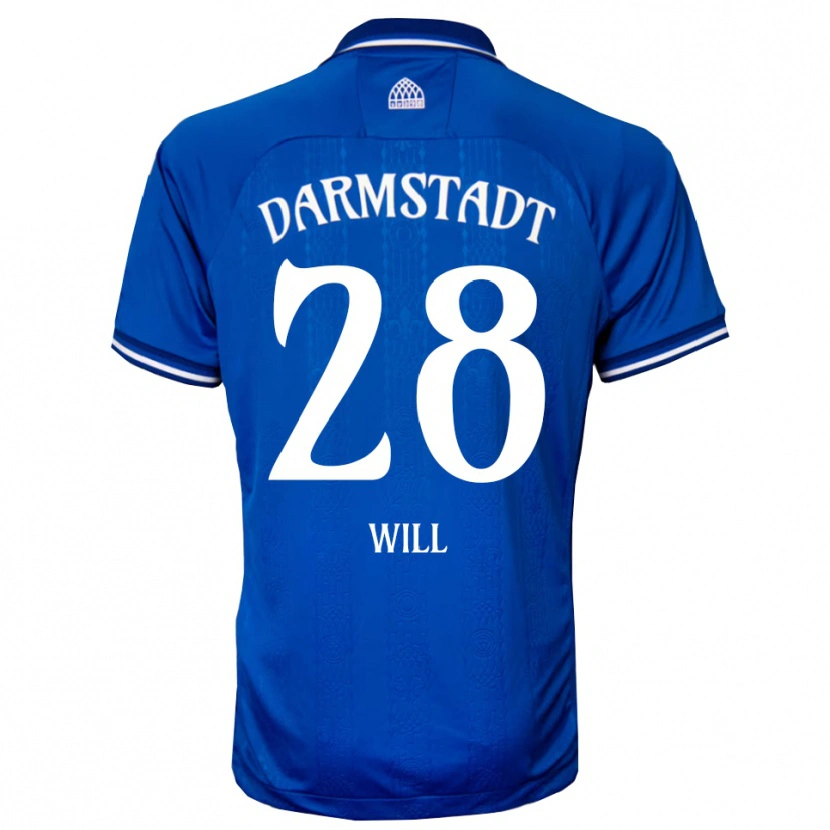 Danxen Herren Paul Will #28 Blau Weiß Heimtrikot Trikot 2025/26 T-Shirt Schweiz