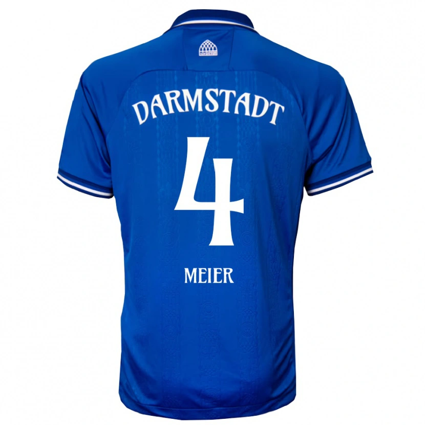 Danxen Herren Mark Meier #4 Blau Weiß Heimtrikot Trikot 2025/26 T-Shirt Schweiz