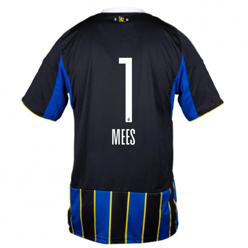 Danxen Herren Alexander Mees #1 Blau Schwarz Gelb Heimtrikot Trikot 2025/26 T-Shirt Schweiz