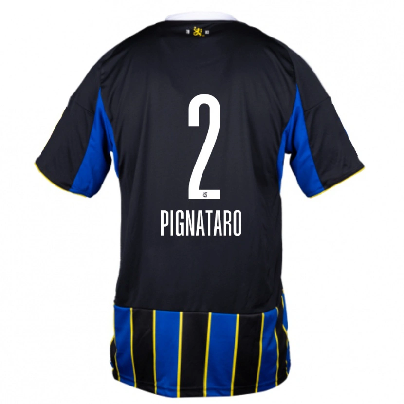 Danxen Herren Leo Pignataro #2 Blau Schwarz Gelb Heimtrikot Trikot 2025/26 T-Shirt Schweiz