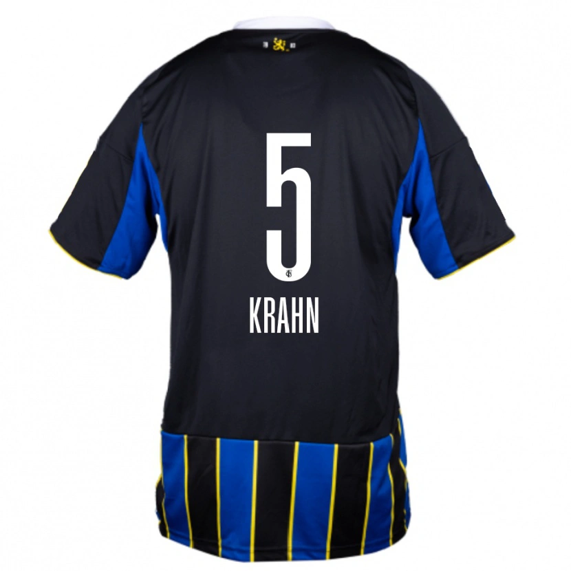Danxen Herren Elijah Krahn #5 Blau Schwarz Gelb Heimtrikot Trikot 2025/26 T-Shirt Schweiz