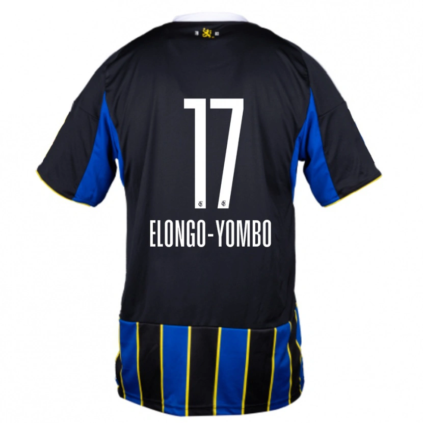 Danxen Herren Rodney Elongo-Yombo #17 Blau Schwarz Gelb Heimtrikot Trikot 2025/26 T-Shirt Schweiz