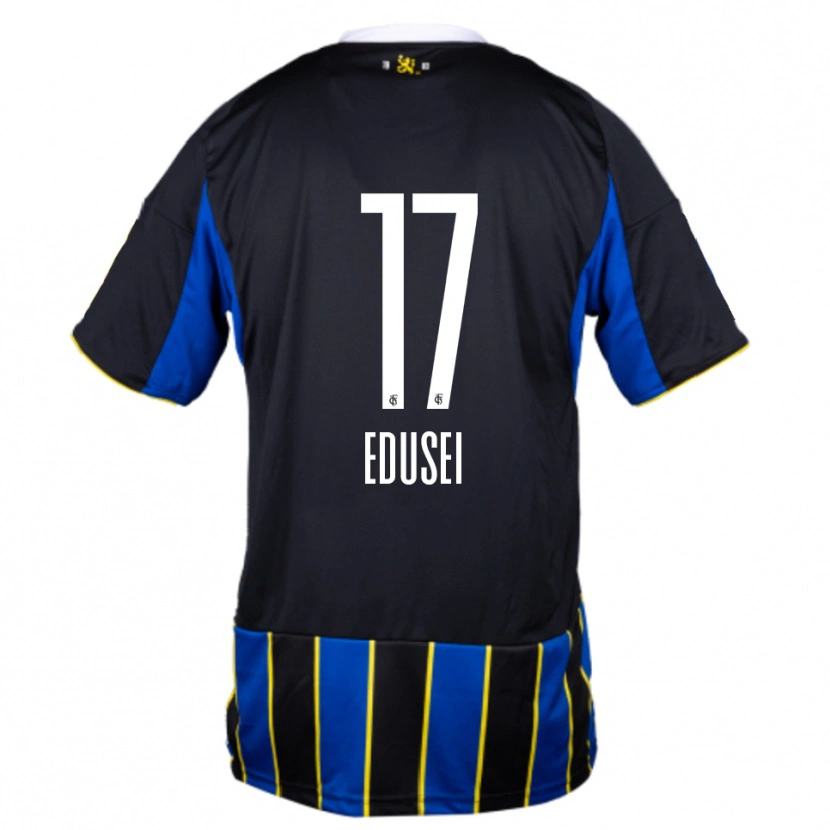 Danxen Herren Damien Edusei #17 Blau Schwarz Gelb Heimtrikot Trikot 2025/26 T-Shirt Schweiz