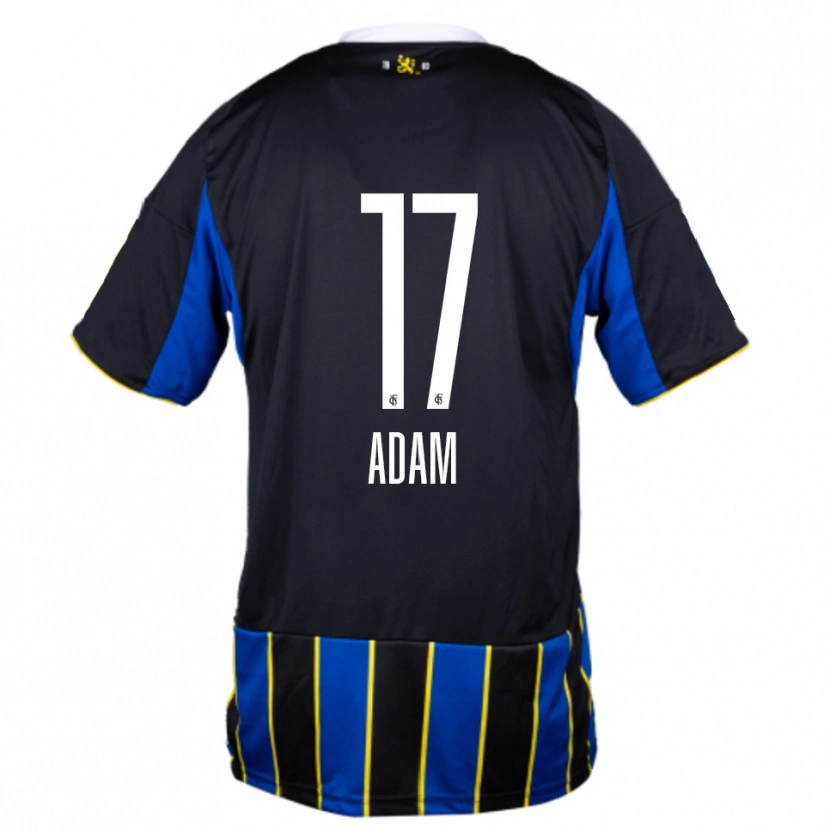 Danxen Herren Maximilian Adam #17 Blau Schwarz Gelb Heimtrikot Trikot 2025/26 T-Shirt Schweiz