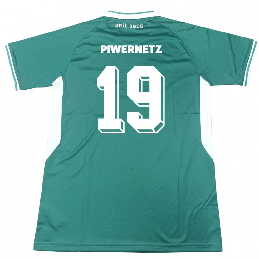 Danxen Herren Nils Piwernetz #19 Grün Weiß Heimtrikot Trikot 2025/26 T-Shirt Schweiz