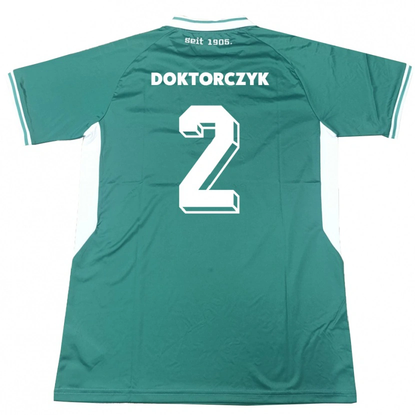 Danxen Herren Nick Doktorczyk #2 Grün Weiß Heimtrikot Trikot 2025/26 T-Shirt Schweiz
