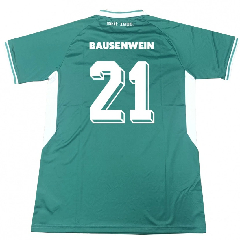 Danxen Herren Lauris Bausenwein #21 Grün Weiß Heimtrikot Trikot 2025/26 T-Shirt Schweiz