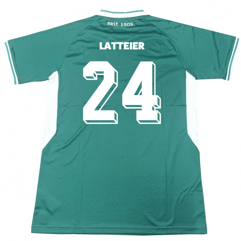 Danxen Herren Tim Latteier #24 Grün Weiß Heimtrikot Trikot 2025/26 T-Shirt Schweiz