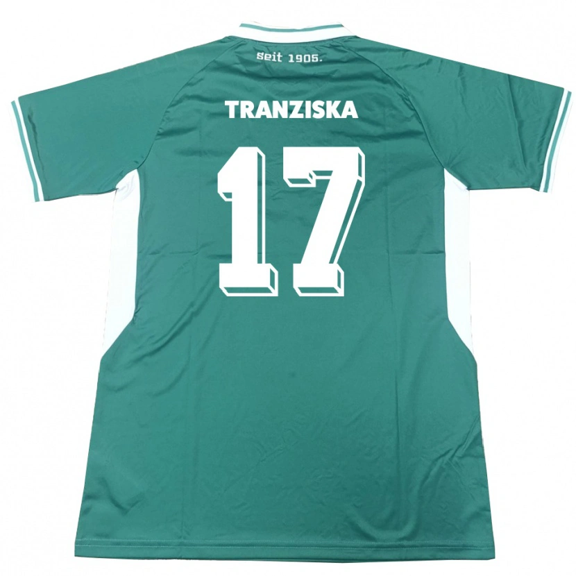 Danxen Herren Jakob Tranziska #17 Grün Weiß Heimtrikot Trikot 2025/26 T-Shirt Schweiz