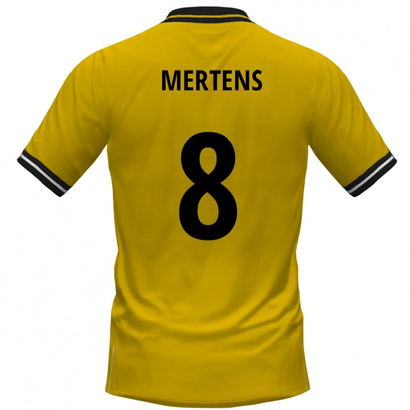 Danxen Herren Ben Mertens #8 Gelb Schwarz Heimtrikot Trikot 2025/26 T-Shirt Schweiz