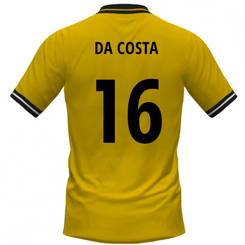 Danxen Herren Fabricio Sylva Da Costa #16 Gelb Schwarz Heimtrikot Trikot 2025/26 T-Shirt Schweiz