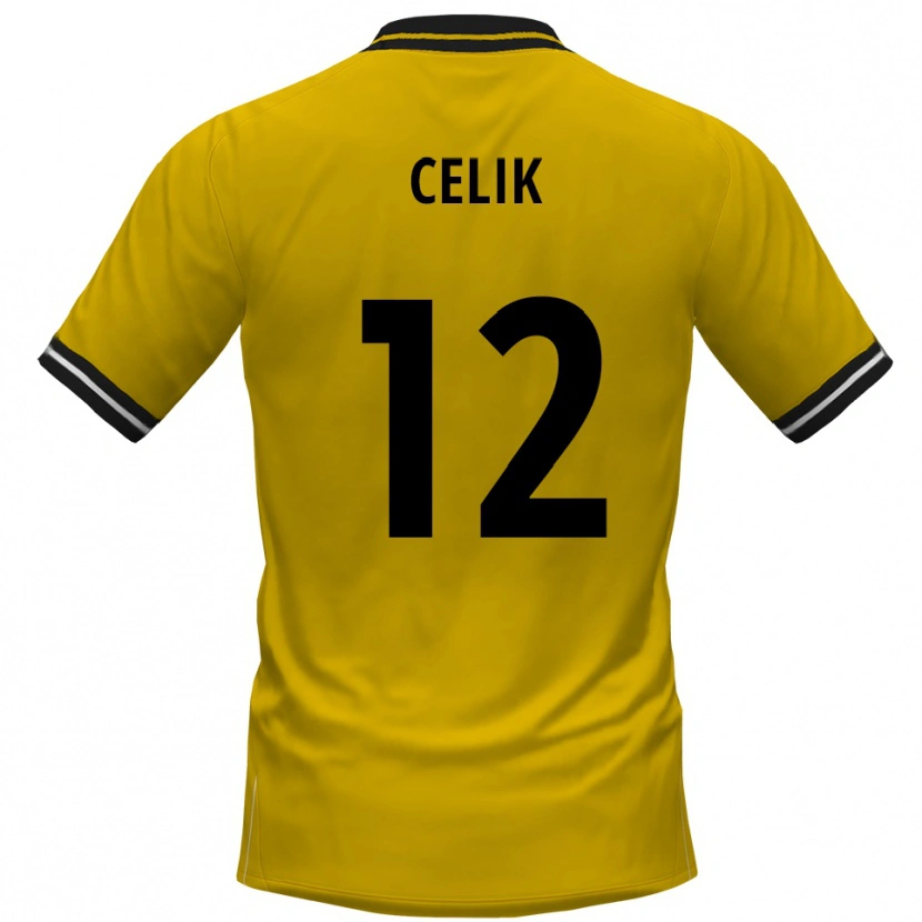 Danxen Herren Haci Celik #12 Gelb Schwarz Heimtrikot Trikot 2025/26 T-Shirt Schweiz