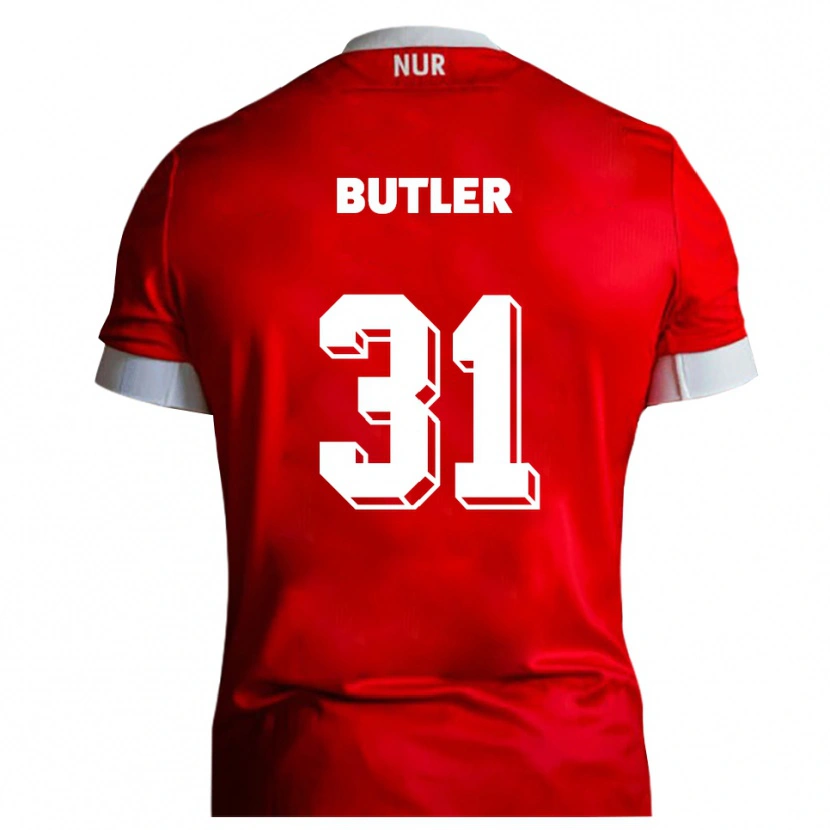 Danxen Herren Justin Butler #31 Rot Weiß Heimtrikot Trikot 2025/26 T-Shirt Schweiz