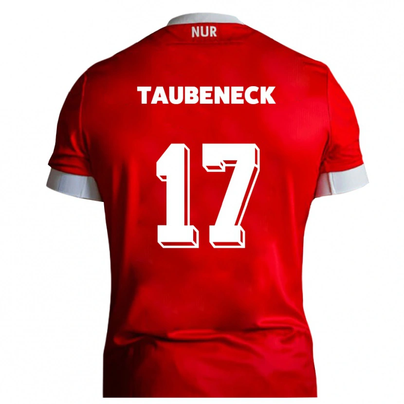 Danxen Herren Joey Taubeneck #17 Rot Weiß Heimtrikot Trikot 2025/26 T-Shirt Schweiz