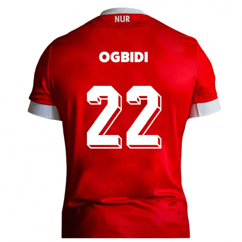 Danxen Herren Theo Ogbidi #22 Rot Weiß Heimtrikot Trikot 2025/26 T-Shirt Schweiz