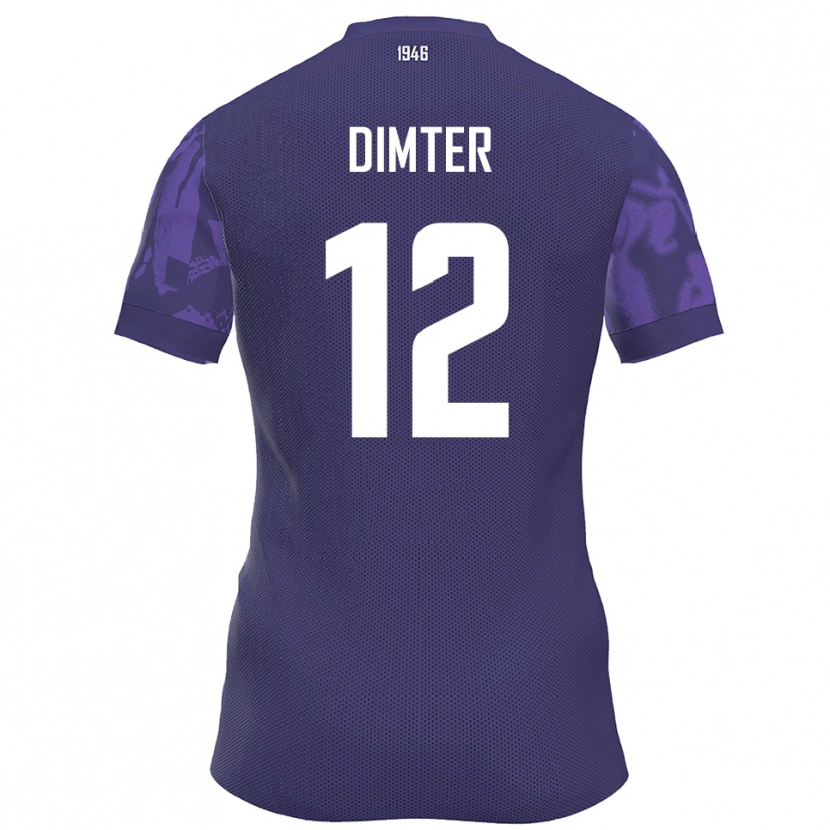 Danxen Herren Noel Dimter #12 Lila Weiß Heimtrikot Trikot 2025/26 T-Shirt Schweiz