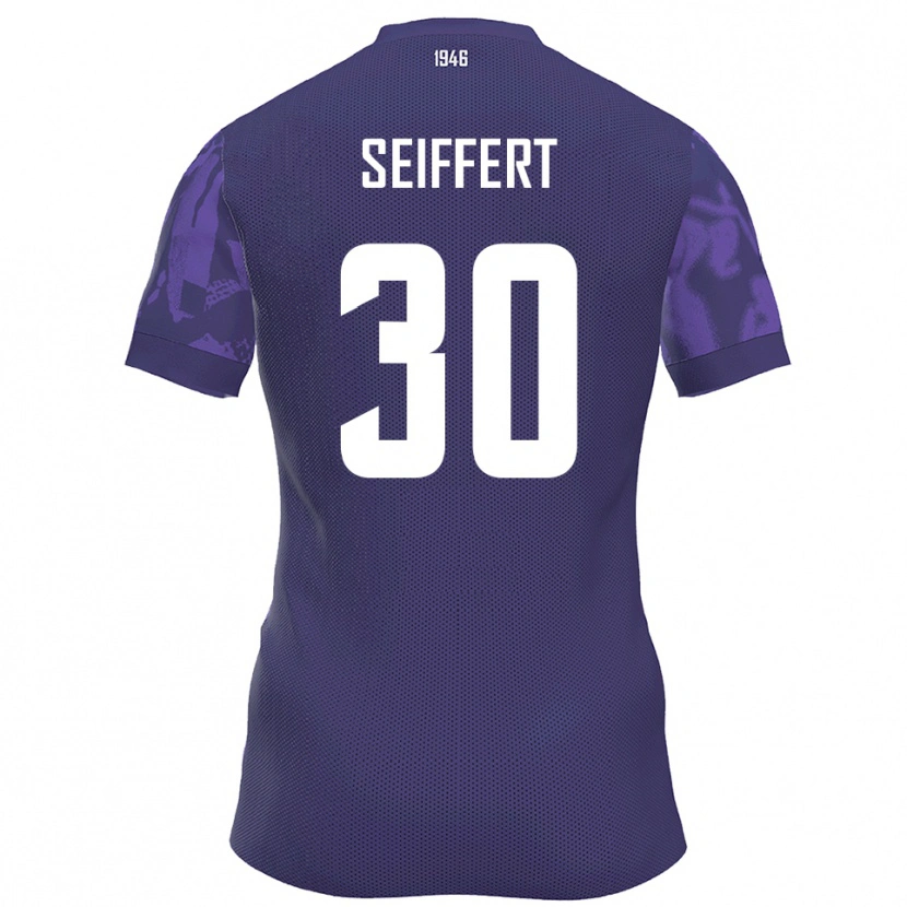 Danxen Herren Moritz Seiffert #30 Lila Weiß Heimtrikot Trikot 2025/26 T-Shirt Schweiz