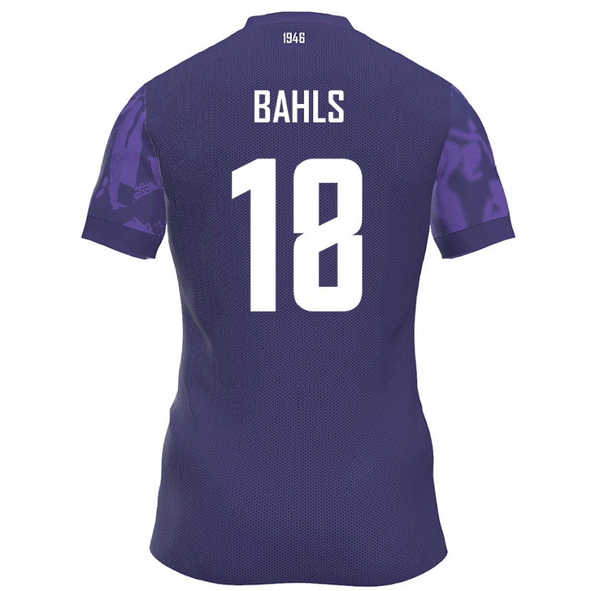 Danxen Herren Luca Bahls #18 Lila Weiß Heimtrikot Trikot 2025/26 T-Shirt Schweiz
