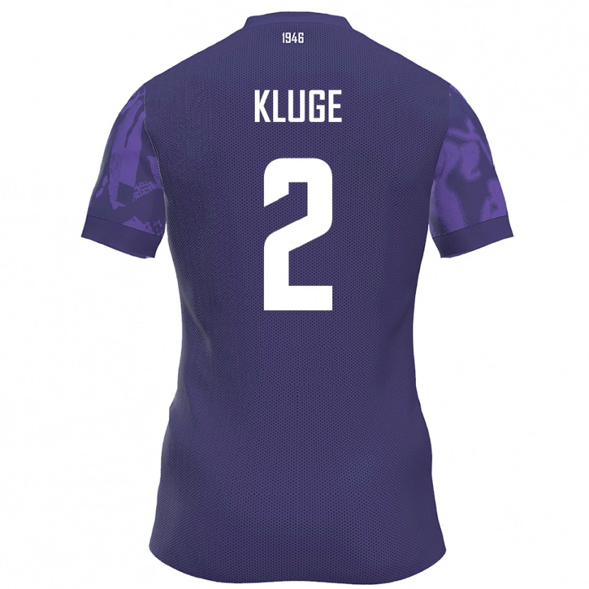 Danxen Herren Maximilian Kluge #2 Lila Weiß Heimtrikot Trikot 2025/26 T-Shirt Schweiz