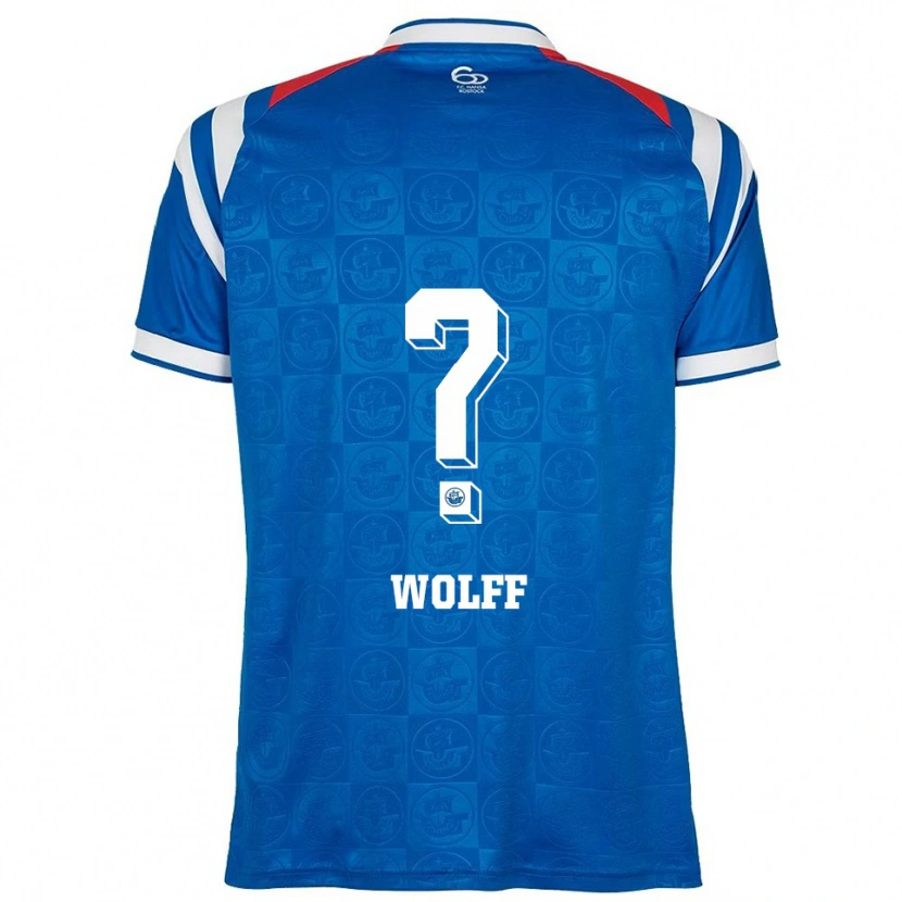 Danxen Herren Luis Wolff #0 Blau Weiß Rot Heimtrikot Trikot 2025/26 T-Shirt Schweiz