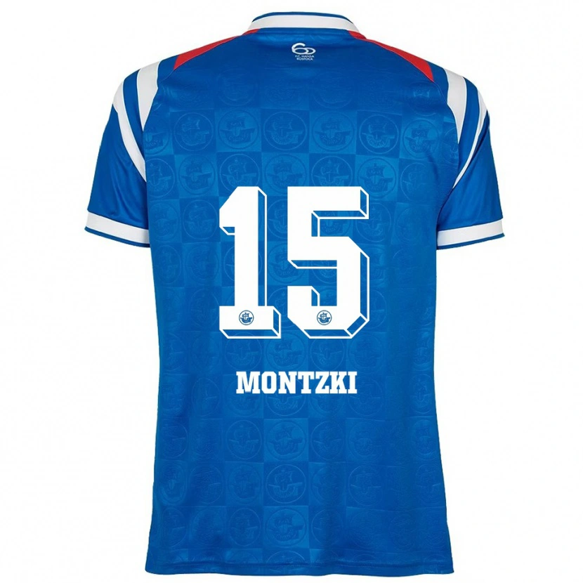 Danxen Herren Lara Montzki #15 Blau Weiß Rot Heimtrikot Trikot 2025/26 T-Shirt Schweiz