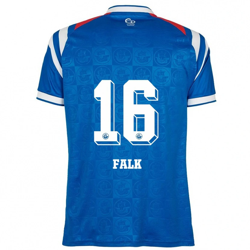 Danxen Herren Robin Falk #16 Blau Weiß Rot Heimtrikot Trikot 2025/26 T-Shirt Schweiz
