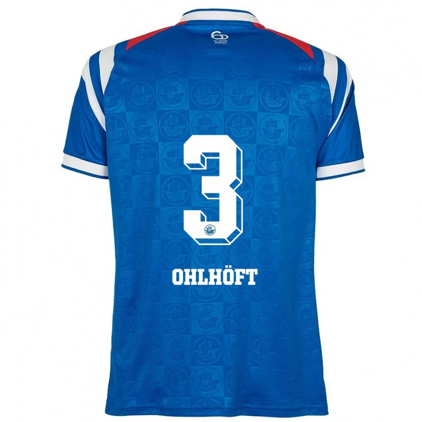 Danxen Herren Louis Ohlhöft #3 Blau Weiß Rot Heimtrikot Trikot 2025/26 T-Shirt Schweiz