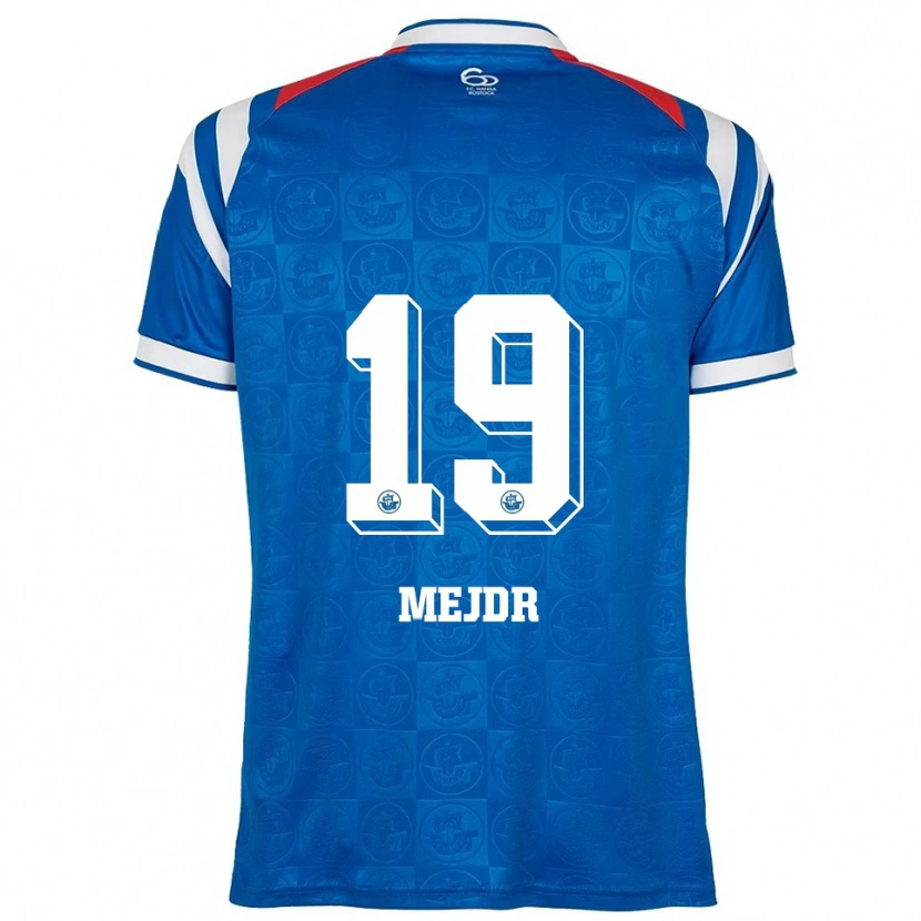 Danxen Herren Jan Mejdr #19 Blau Weiß Rot Heimtrikot Trikot 2025/26 T-Shirt Schweiz