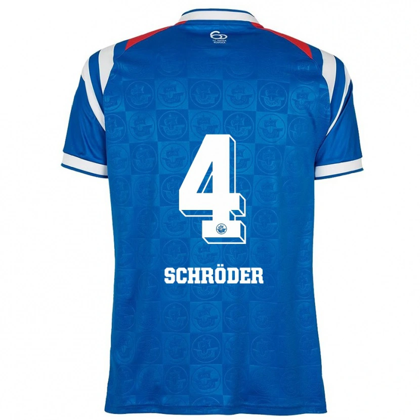 Danxen Herren Lisa Schröder #4 Blau Weiß Rot Heimtrikot Trikot 2025/26 T-Shirt Schweiz