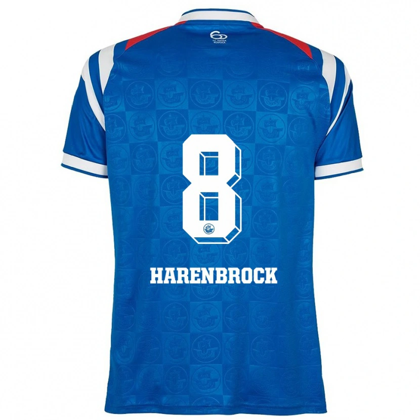 Danxen Herren Cedric Harenbrock #8 Blau Weiß Rot Heimtrikot Trikot 2025/26 T-Shirt Schweiz