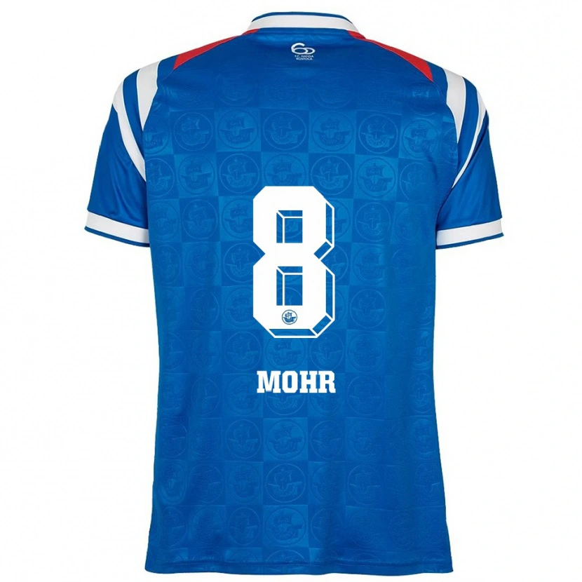 Danxen Herren Nele Mohr #8 Blau Weiß Rot Heimtrikot Trikot 2025/26 T-Shirt Schweiz