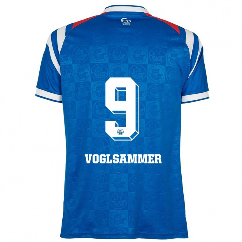 Danxen Herren Andreas Voglsammer #9 Blau Weiß Rot Heimtrikot Trikot 2025/26 T-Shirt Schweiz
