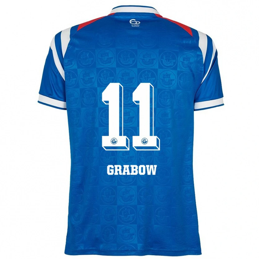 Danxen Herren Georg Grabow #11 Blau Weiß Rot Heimtrikot Trikot 2025/26 T-Shirt Schweiz