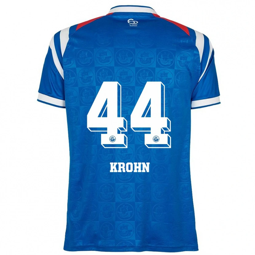 Danxen Herren Tim Krohn #44 Blau Weiß Rot Heimtrikot Trikot 2025/26 T-Shirt Schweiz