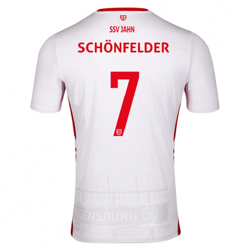 Danxen Herren Oscar Schönfelder #7 Weiß Rot Heimtrikot Trikot 2025/26 T-Shirt Schweiz
