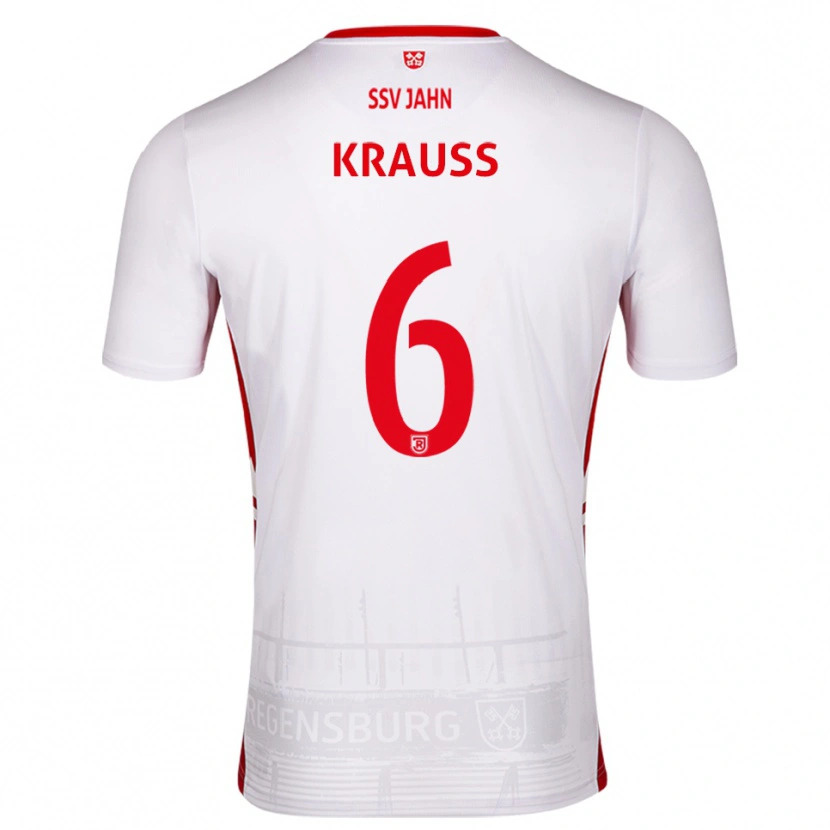Danxen Herren Jakob Krauss #6 Weiß Rot Heimtrikot Trikot 2025/26 T-Shirt Schweiz