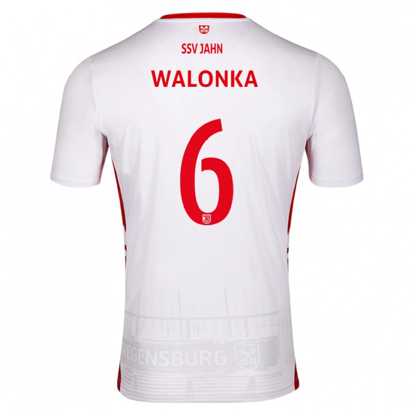 Danxen Herren Luca Walonka #6 Weiß Rot Heimtrikot Trikot 2025/26 T-Shirt Schweiz