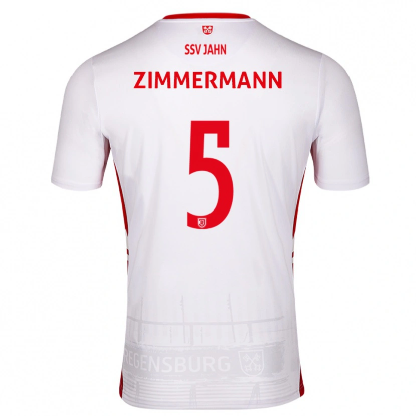 Danxen Herren Vitus Zimmermann #5 Weiß Rot Heimtrikot Trikot 2025/26 T-Shirt Schweiz
