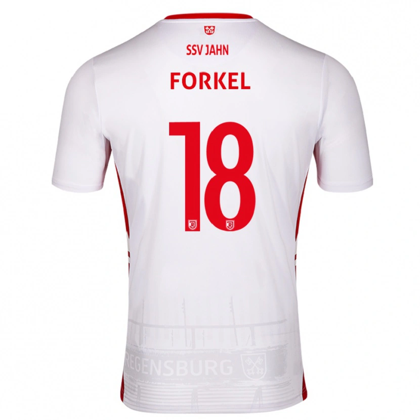 Danxen Herren Dustin Forkel #18 Weiß Rot Heimtrikot Trikot 2025/26 T-Shirt Schweiz