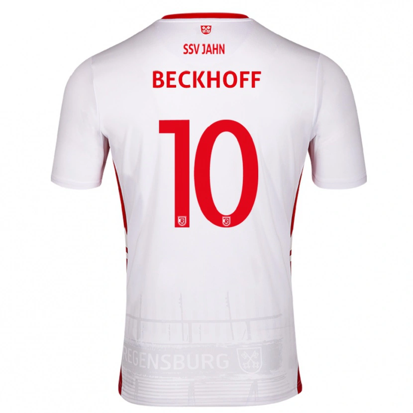 Danxen Herren Phil Beckhoff #10 Weiß Rot Heimtrikot Trikot 2025/26 T-Shirt Schweiz