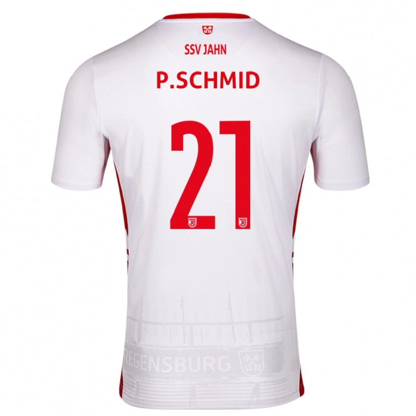 Danxen Herren Paul Schmid #21 Weiß Rot Heimtrikot Trikot 2025/26 T-Shirt Schweiz
