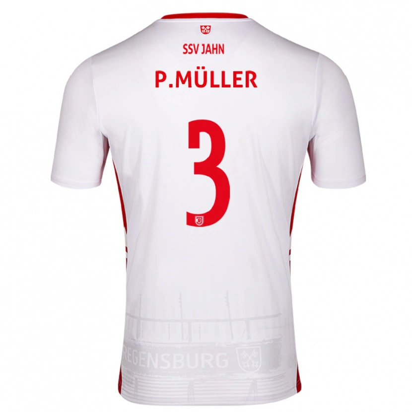 Danxen Herren Paul Müller #3 Weiß Rot Heimtrikot Trikot 2025/26 T-Shirt Schweiz