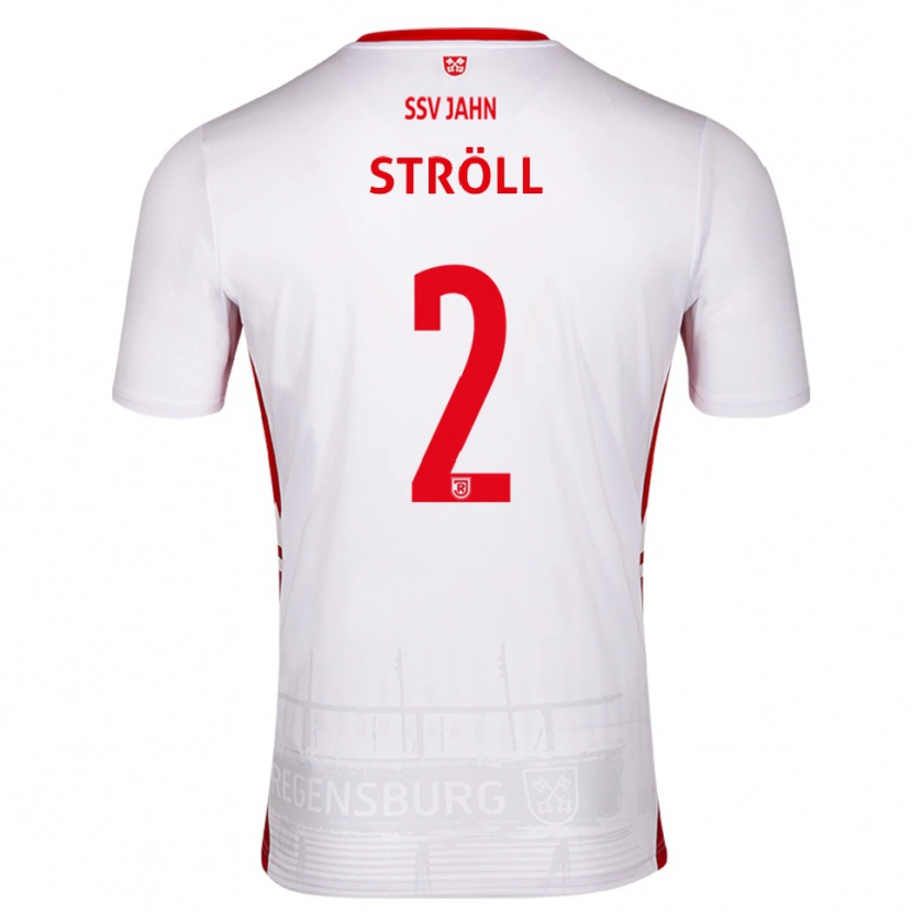 Danxen Herren Maurice Ströll #2 Weiß Rot Heimtrikot Trikot 2025/26 T-Shirt Schweiz